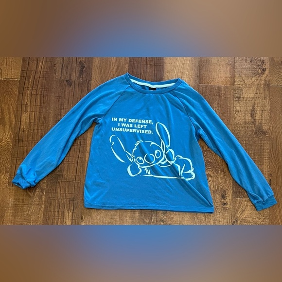 Disneys stitch 2 two piece pajama set women sz small - Picture 3 of 11